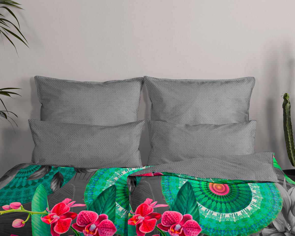 BETTWÄSCHE HIP Satin 140/200 cm  - Multicolor, Textil (140/200cm)