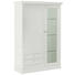 VITRINE in furniert, massiv Kirschbaum, Linde Creme - Chromfarben/Creme, LIFESTYLE, Glas/Holz (108/155/42cm) - Selva VITRINE in furniert, massiv Kirschbaum, Linde Creme - Chromfarben/Creme, LIFESTYLE, Glas/Holz (108/155/42cm) - Selva