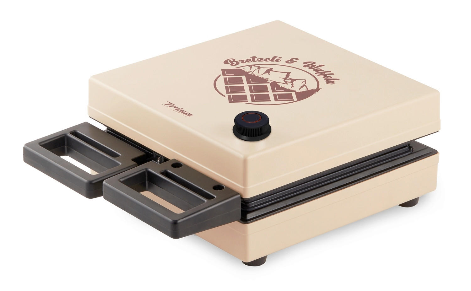 WAFFELEISEN - Beige/Schwarz, Basics, Kunststoff (319/24/14cm) - Trisa Electronics