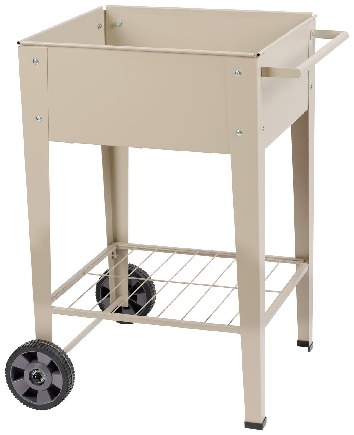 BLUMENKASTEN - Grau, Lifestyle, Kunststoff/Metall (58,5/60/80cm)