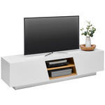 LOWBOARD  in 160/41/40 cm  - Eichefarben/Weiß, Design, Holzwerkstoff (160/41/40cm) - Carryhome