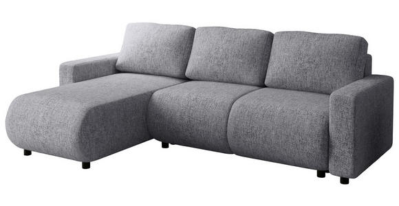 ECKSOFA Grau Webstoff  - Schwarz/Grau, MODERN, Kunststoff/Textil (150/240cm) - Xora