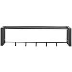 GARDEROBENPANEEL  in 80/23/25 cm  - Schwarz, Trend, Metall (80/23/25cm) - Carryhome