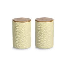 VORRATSDOSENSET  - Gelb, Basics, Keramik (25,5/25,5/15cm) - Zeller Present