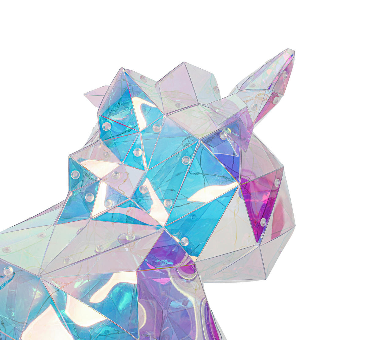 TISCHLEUCHTE - Transparent/Perlmutt, Trend, Kunststoff (23/38/36cm) - Novel