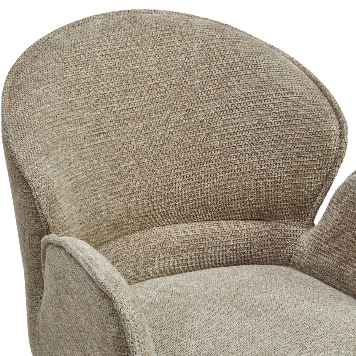 ARMLEHNSTUHL  Sitzfläche 360° drehbar Webstoff  - Schwarz/Grau, MODERN, Holz/Textil (60/86/61cm) - MID.YOU