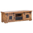 LOWBOARD in 150/50/45 cm - Schwarz/Naturfarben, LIFESTYLE, Holz/Metall (150/50/45cm) - Landscape