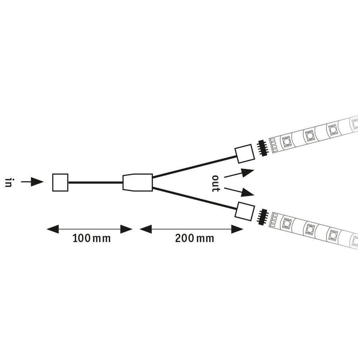 LED-STRIP  MaxLED  - Weiß, Basics, Kunststoff (3/0,7cm) - Paulmann