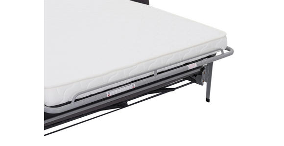 SCHLAFSOFA Leinenoptik Dunkelgrau  - Dunkelgrau/Schwarz, Design, Kunststoff/Textil (198/91/100cm) - Carryhome