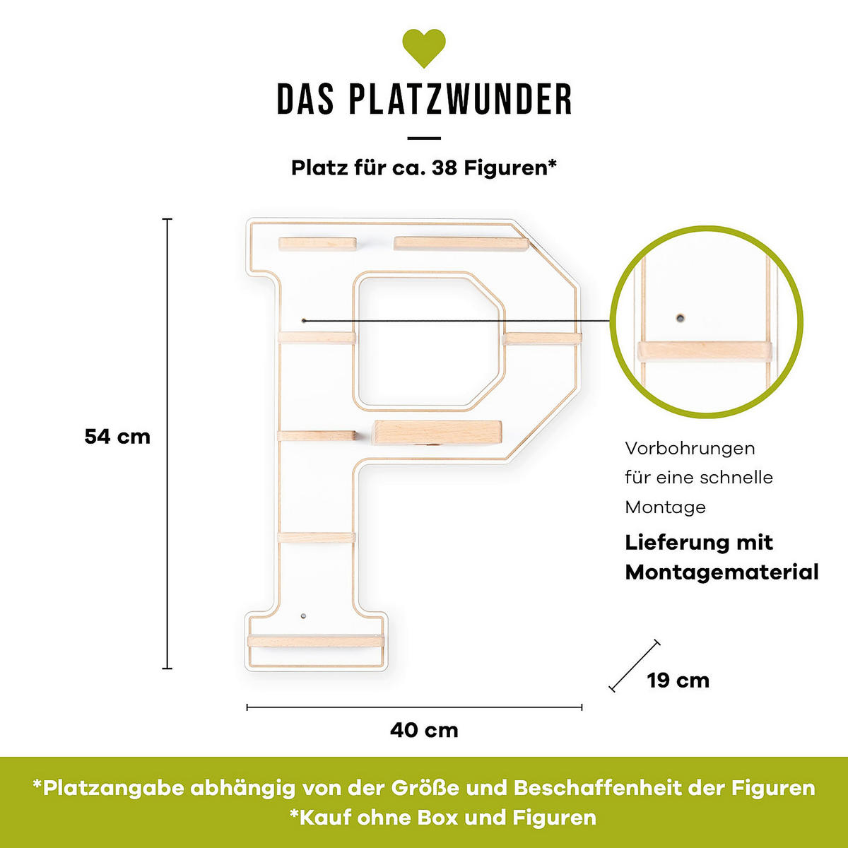 KINDERREGAL  - Weiss, Modern, Holzwerkstoff (40/54/19cm) - MID.YOU