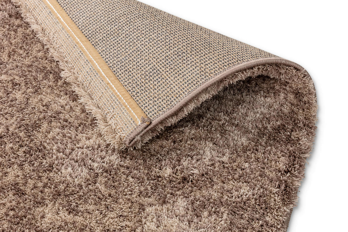 HOCHFLORTEPPICH 133/190 cm Salerno Taupe  - Taupe, KONVENTIONELL, Textil (133/190cm) - Novel