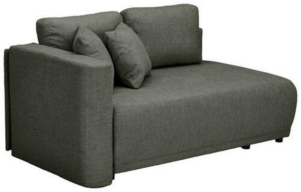 CHAISELONGUE Chenille Dunkelgrün  - Dunkelgrün/Schwarz, KONVENTIONELL, Kunststoff/Textil (93/73/171cm) - Carryhome