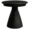 BEISTELLTISCH 40/40/40 cm Mangoholz teilmassiv Schwarz rund  - Schwarz, Trend, Holz (40/40/40cm) - Ambia Home