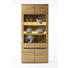 VITRINE Wildeiche massiv Eichefarben - Eichefarben, Design, Glas/Holz (90/198,4/39,4cm) - LINEA NATURA