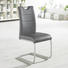 SCHWINGSTUHL Lederlook Braun, Edelstahlfarben - Edelstahlfarben/Braun, Design, Textil/Metall (43/98/58cm) - XORA