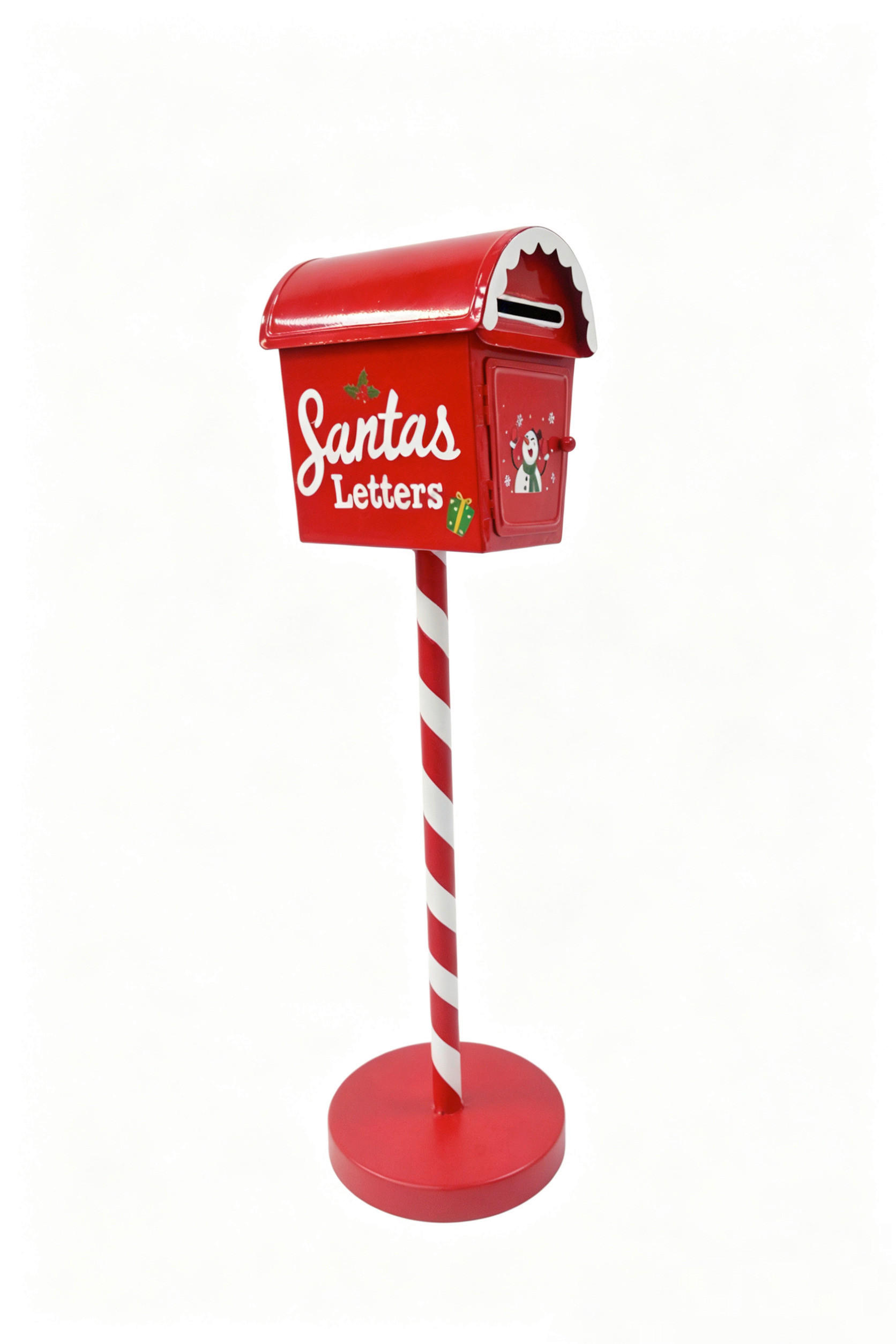 BRIEFKASTEN 13,5/50/14 cm  - Rot/Weiß, LIFESTYLE, Metall (13,5/50/14cm) - X-Mas