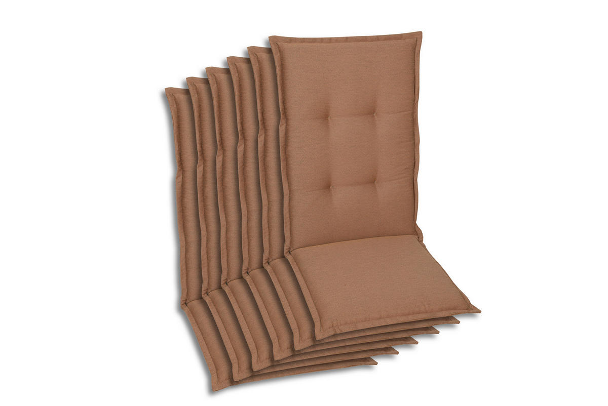 SESSELAUFLAGENSET Uni  - Rot, Basics, Textil (50/7/120cm)