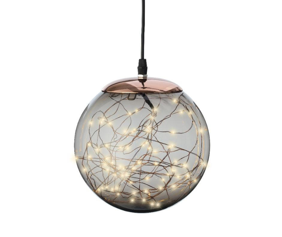 UKRASNA LED LAMPA - prozirna, Osnovno, plastika (20cm)