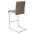 TRESENSTUHL Lederlook Hellbraun - Hellbraun, Design, Textil/Metall (43/104/60cm) - Carryhome