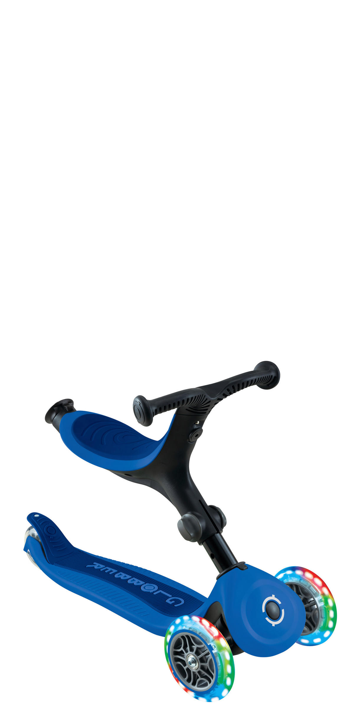 LAUFRAD GO-UP ACTIVE LIGHTS 3IN1  - Blau/Dunkelblau, LIFESTYLE, Kunststoff/Metall (67/28/95,5cm) - GLOBBER