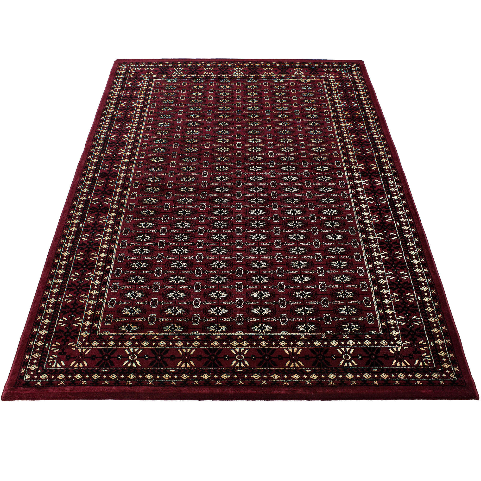 VÄVD MATTA 80/150 cm Marrakesh  - mörkröd, Klassisk, textil (80/150cm) - Esposa