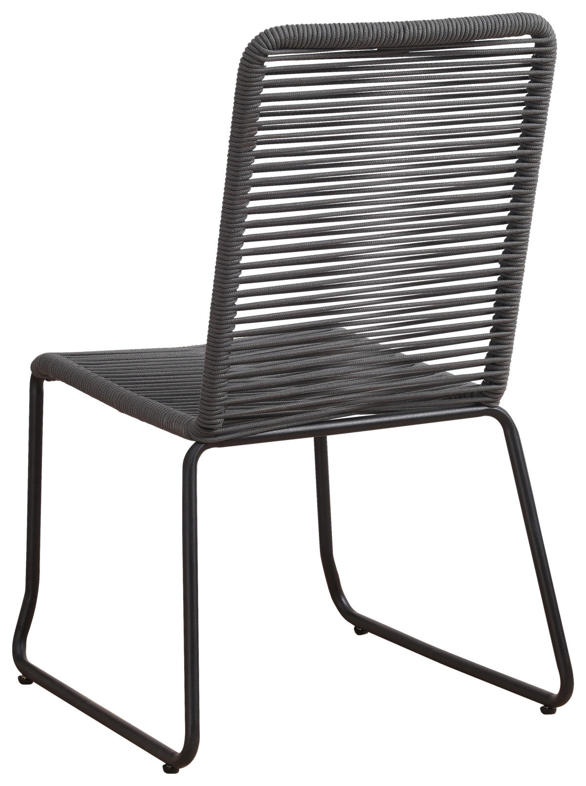 GARTENSTUHL-SET Metall, Kunststoff Anthrazit  - Anthrazit, Design, Kunststoff/Metall (60/89/44cm) - Gardenson