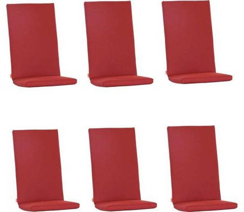 SESSELAUFLAGENSET Uni  - Rot, Basics, Textil (123/6/48cm) - Siena Garden