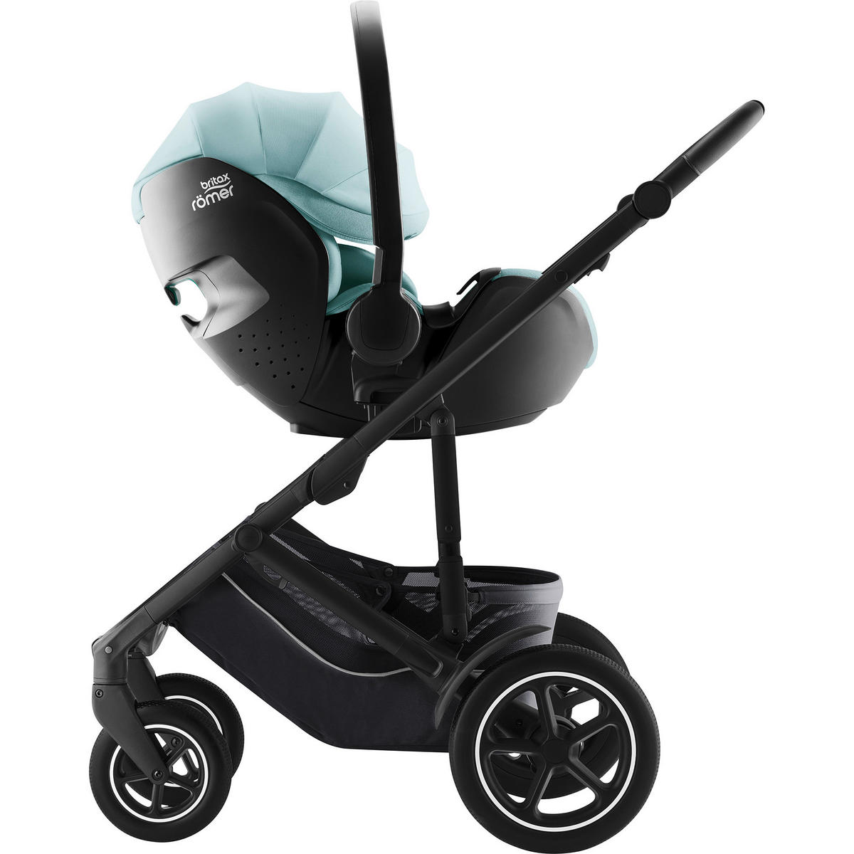 BABYSCHALE Baby-Safe Pro  - Pastellblau, Basics, Kunststoff/Textil (44/62,5/65,5cm) - Britax Römer