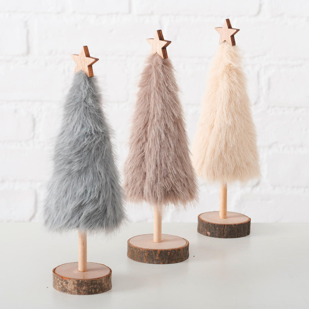 DEKOBAUM - Beige/Creme, LIFESTYLE, Holz/Kunststoff (7,5/23cm)