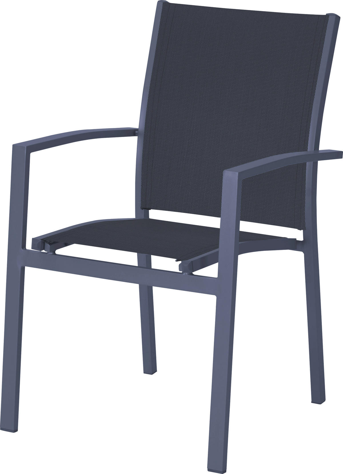 GARTENSET 3-teilig Aluminium 3-teilig  - Dunkelgrau, Basics, Kunststoff/Metall (61/89/56,5cm) - Gardenson