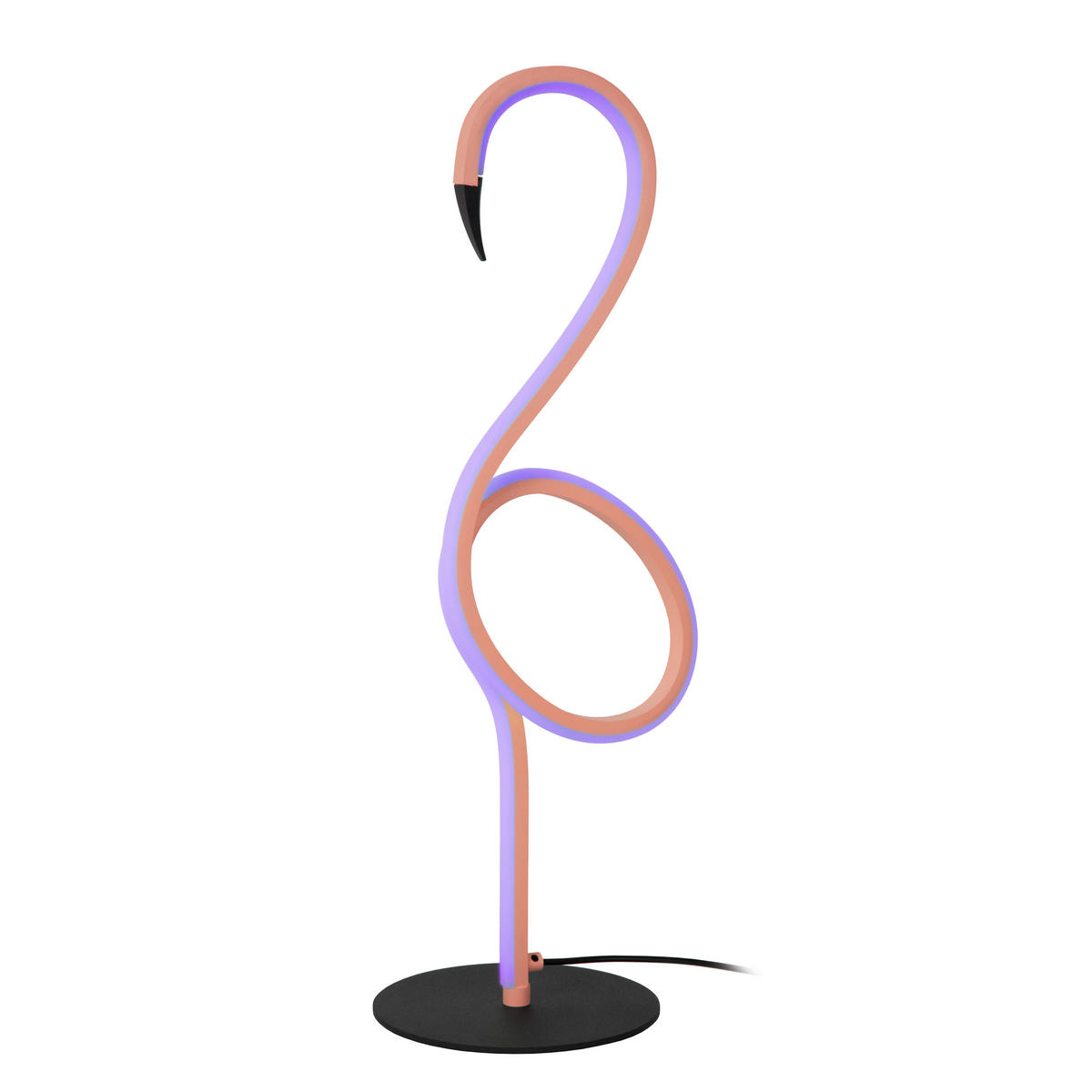LED-TISCHLEUCHTE FLAMINGO 15/18.1/49.5 cm   - Schwarz, LIFESTYLE, Metall (15/18.1/49.5cm) - Lucide