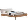 BETT 140/200 cm  in Eichefarben, Hellgrau  - Eichefarben/Hellgrau, KONVENTIONELL, Holz/Textil (140/200cm) - Hasena