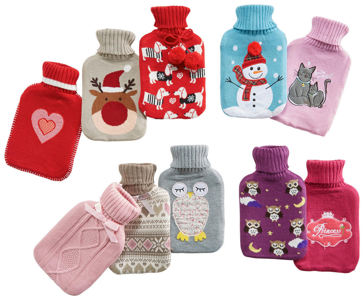 WÄRMFLASCHE - Multicolor, Lifestyle, Kunststoff/Textil (32.7/20/4.5cm) - X-Mas