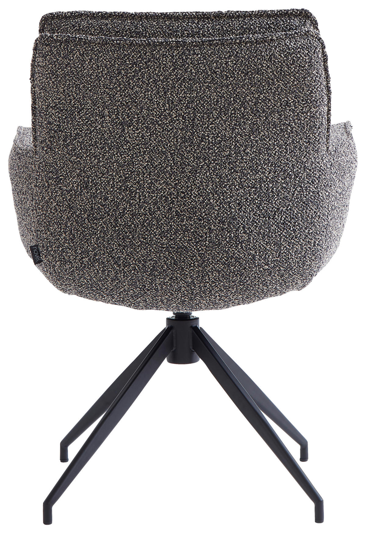ARMLEHNSTUHL  in Eisen Webstoff  - Dunkelgrau/Schwarz, Design, Textil/Metall (66/89/69cm) - Novel