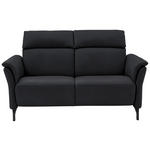 2-SITZER-SOFA  in Echtleder Anthrazit   - Anthrazit/Schwarz, KONVENTIONELL, Leder/Metall (178/103/95cm) - Dieter Knoll