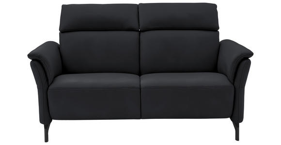 2-SITZER-SOFA  in Echtleder Anthrazit   - Anthrazit/Schwarz, KONVENTIONELL, Leder/Metall (178/103/95cm) - Dieter Knoll