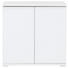 KOMMODE 80/80/40 cm - Chromfarben/Weiß, Design, Glas/Holzwerkstoff (80/80/40cm) - Moderano KOMMODE 80/80/40 cm - Chromfarben/Weiß, Design, Glas/Holzwerkstoff (80/80/40cm) - Moderano