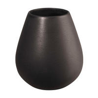 VÁZA, keramika, 18 cm - černá, Basics, keramika (9cm) - ASA
