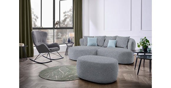 ECKSOFA  in Flachgewebe Dunkelgrau  166/235 cm  - Blau/Dunkelgrau, MODERN, Kunststoff/Textil (166/235cm) - Hom`in