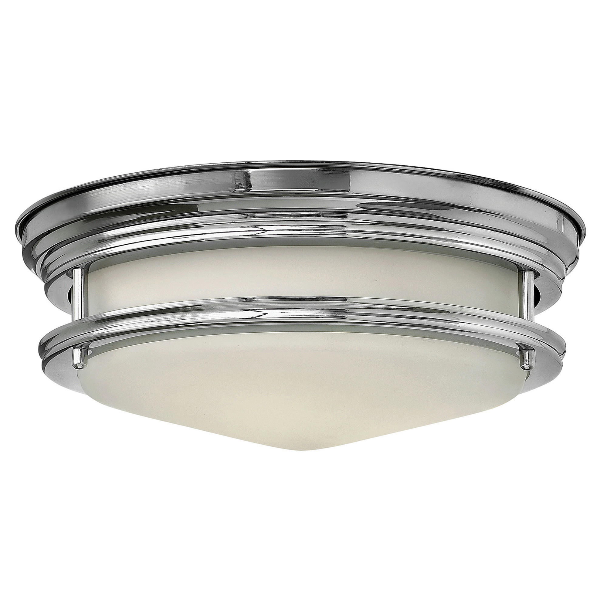 DECKENLEUCHTE  30.5/12.1 cm    - Chromfarben, Lifestyle, Glas/Metall (30.5/12.1cm) - Elstead Lighting