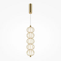 PENDELLAMPA Golden Cage 13.9/375.8 cm  - guldfärgad, Design, metall (13.9/375.8cm) - MAYTONI