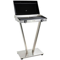 ELEKTROGRILL - Silberfarben, Design, Metall (68/103/45cm) - Nouvel