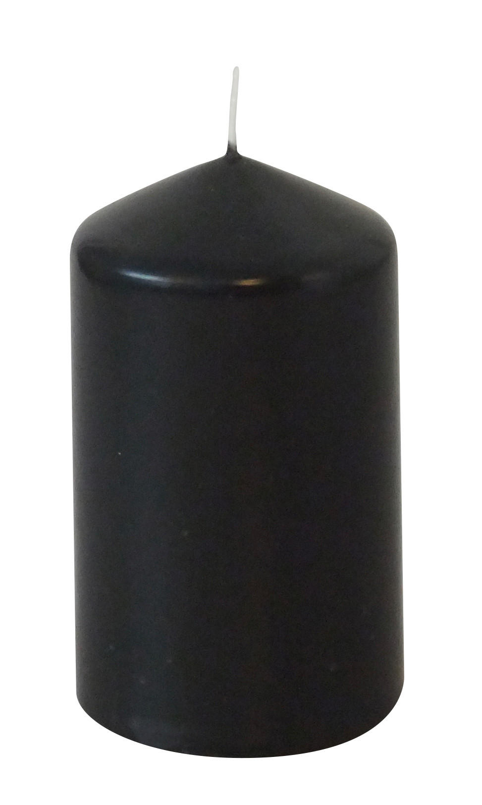STUMPENKERZE 5,7/10 cm  - Schwarz, Basics (5,7/10cm) - Steinhart