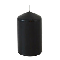 STUMPENKERZE 5,7/10 cm  - Schwarz, Basics (5,7/10cm) - Steinhart