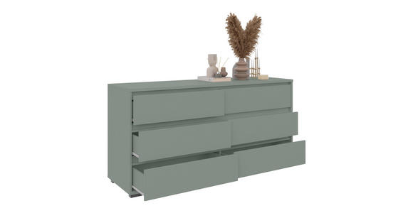 SIDEBOARD  160,1/78,9/48 cm 6 Schublade(n)  - Anthrazit/Graugrün, Design, Holzwerkstoff/Kunststoff (160,1/78,9/48cm) - Carryhome