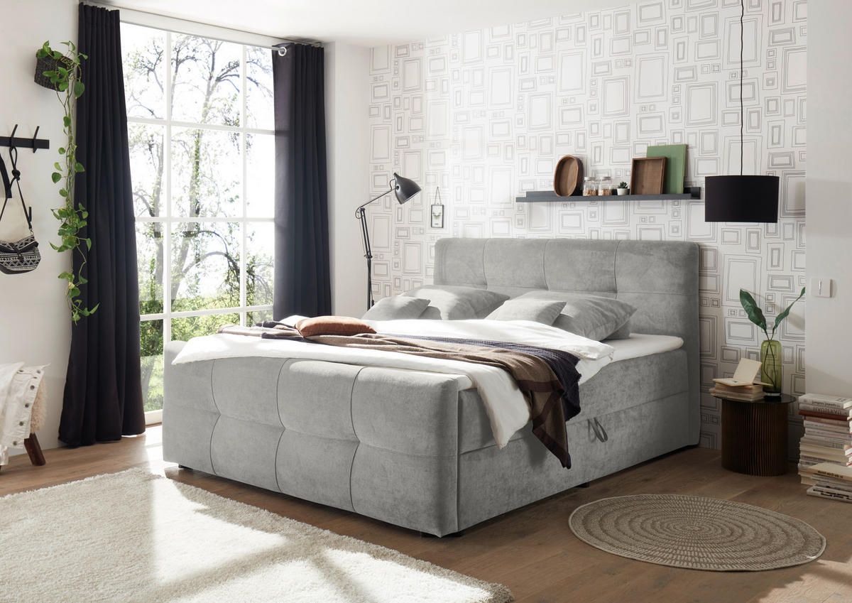 BOXSÄNG 180/200 cm  i lerfärgad  - lerfärgad, Modern, trämaterial/textil (180/200cm) - MID.YOU