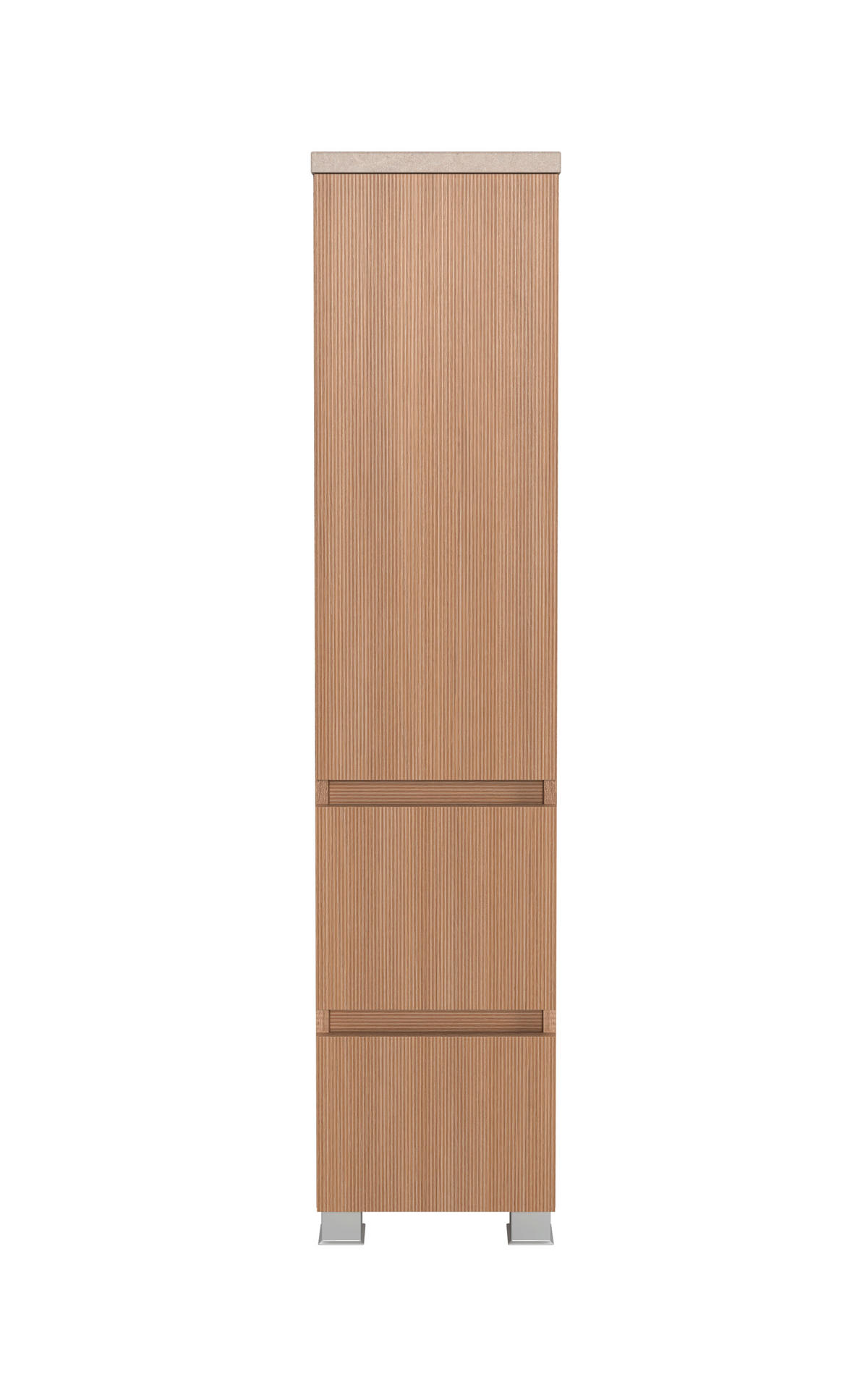 MIDISCHRANK 30/131/35 cm  - Sandfarben/Eichefarben, KONVENTIONELL, Holzwerkstoff/Kunststoff (30/131/35cm) - Xora