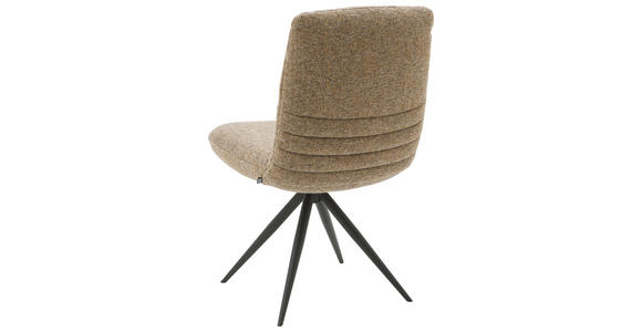 STUHL - Rostfarben/Cognac, Design, Textil/Metall (50/93/69cm) - Dieter Knoll