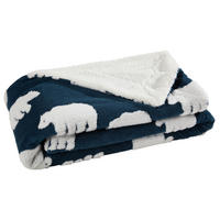DOMÁCÍ DEKA, polyester, 150/200 cm - modrá, textil (150/200cm) - X-Mas