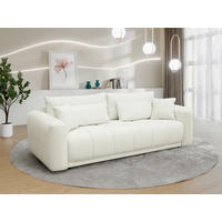 SCHLAFSOFA in Weiß  - Schwarz/Weiß, Design, Holz/Textil (245/90/117cm) - MID.YOU